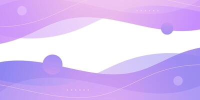 Abstract colorful wave banner purple background. Trendy banner overlap curve shapes pattern design. vector