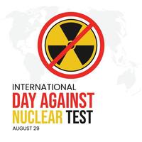 International Day against Nuclear . vector