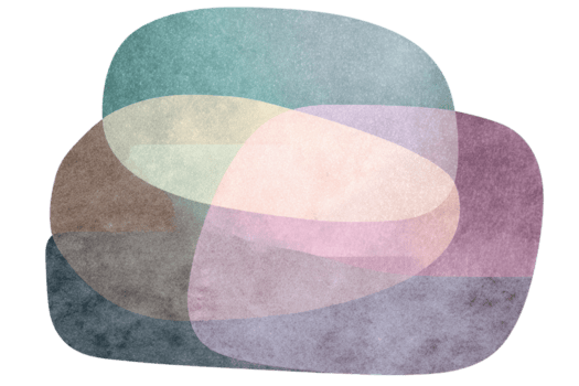 geometrico stratificato macchia con sognante splendore la creazione di un' calmante visivo effetto png