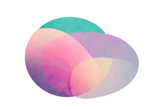 Geometric layered blob with dreamy glow creating a surreal visual experience png