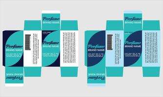 box packaging template Perfume vector
