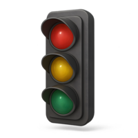 Traffic light signal with red yellow and green lights png