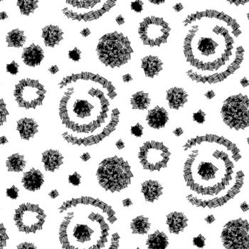 modelo geométrico líneas con pequeño trazos puntos, rayas, oval. varios tamaños impresión con ruido, impresión con tinta, impresión con tinta, seco cepillar. multicapa líneas. grupo de líneas vector