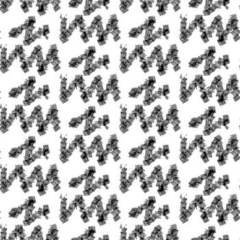 Pattern geometric lines zigzag thin strokes. Lines horizontal. Print with noise, ink printing, paint, dry brush. Multilayer lines. Group lines with sharp angles vector