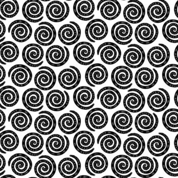 Pattern curved linear abstract round spirals, hand-drawn with a clear set of lines like shoelaces. Direction up and down. Seamless monochrome texture. Multi-layered lines. Group of lines in the shape vector