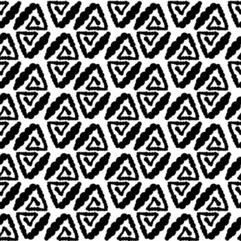 Abstract pattern of triangle in spiral, line with dots of different thickness. brush for creating lines with dots. Monochrome. drawing with hand-drawn effects. seamless texture of dots vector