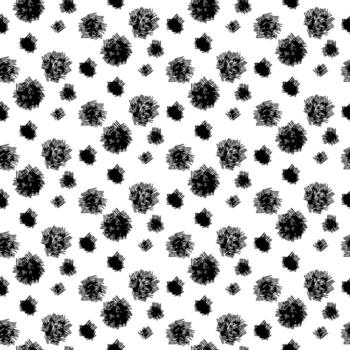 Pattern circles with fine-line shading. Dots, circles. Various sizes. Printing with noise, ink printing, ink printing, dry brush. Multi-layer lines. Group of lines vector
