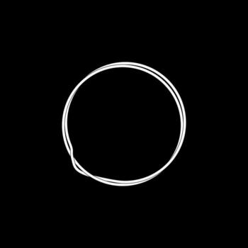 Artistic Circle Lines and Asymmetry Circle, Weaving Style, can use for Logo, Apps, Website, Contemporary Ornate, Frame Work, Copyspace, Icon, Symbol, Cover, etc. Color Editable vector