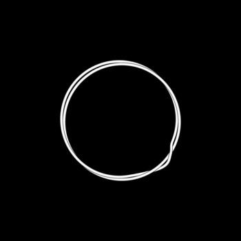 artístico circulo líneas y asimetría círculo, Costura estilo, lata utilizar para logo, aplicaciones, sitio web, contemporáneo florido, marco trabajar, espacio de copia, icono, símbolo, cubrir, etc. Talla color editable vector