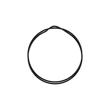 Artistic Circle Lines and Asymmetry Circle, Weaving Style, can use for Logo, Apps, Website, Contemporary Ornate, Frame Work, Copyspace, Icon, Symbol, Cover, etc. Flat, Color and Size Editable vector