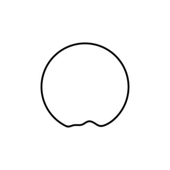 artístico redondo líneas, artístico redondo líneas forma, lata utilizar para logo gramo, aplicaciones, sitio web, contemporáneo florido, marco trabajar, espacio de copia, icono, símbolo, cubrir o gráfico diseño elemento. editable vector