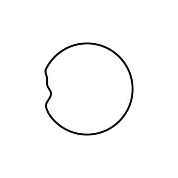 Artistic Round Lines, Artistic Round Lines Shape, can use for Logo Gram, Apps, Website, Contemporary Ornate, Frame Work, Copyspace, Icon, Symbol, Cover or Graphic Design Element. Flat Editable vector