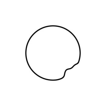 artístico redondo líneas, artístico redondo líneas forma, lata utilizar para logo gramo, aplicaciones, sitio web, contemporáneo florido, marco trabajar, espacio de copia, icono, símbolo, cubrir, etc. vector