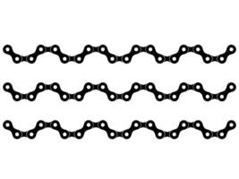 Silhouette Motorcycle Chain Motifs Pattern, can use for Decoration, Ornate, Background, Wallpaper, Cover, Textile, Carpet, Wrapping, Print, ect. Size Color Editable vector