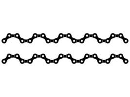 Silhouette Motorcycle Chain Motifs Pattern, can use for Decoration, Ornate, Background, Wallpaper, Cover, Textile, Carpet, Wrapping, Print, ect. Size Editable vector