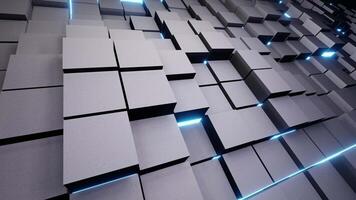 Movement of the square digital wall background Loop video