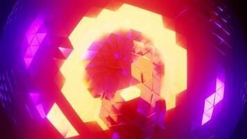 ruotato cristallo discoteca palla multicolore equalizzatore vj ciclo continuo sfondo video