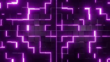 VJ loop purple background with motion cubes video