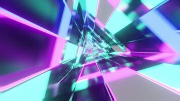 Neu rückgängig gemacht Dreieck sci fi vj Schleife Animation Hintergrund video