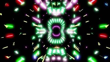 vj slinga kalejdoskop bakgrund blinkning flerfärgad odefinierad figur video