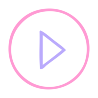 play icon symbol on transparent background png