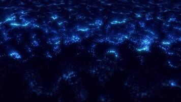 glatt glänzend abstrakt Welle Animation im nahtlos 4k Schleife. elegant fließend Linien mit Licht Reflexionen. perfekt zum Bewegung Design, Hintergründe, ui oder Technik Visualisierungen. video