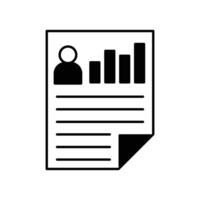 Single Icon Personal Records. Perfect for Presentation, Website, apps, etc. Icon Mixed Style vector