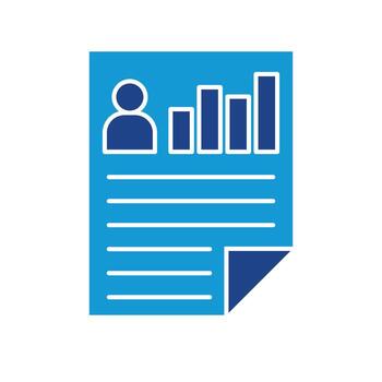 Single Icon Personal Records. Perfect for Presentation, Website, apps, etc. Icon Glyph Style vector