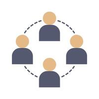 Single Icon Interaction. Perfect for Presentation, Website, apps, etc. Icon Flat Style vector