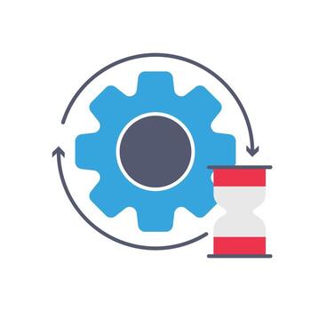 Single Icon Process. Perfect for Presentation, Website, apps, etc. Icon Flat Style vector