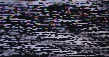 visuell abstrakt analog förvrängning bakgrund statisk ljud video
