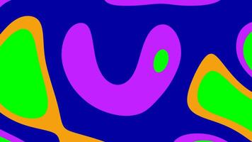 A colorful abstract pattern with a large u video
