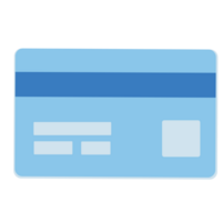 leggero blu moderno Visa carta con MasterCard logo. png