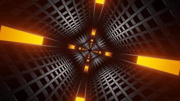 laranja e branco néon cantos túnel fundo vj ciclo dentro 4k video