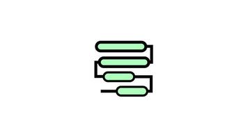 Workflow symbol -Workflow, process and project management icon video