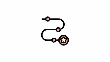 Workflow symbol -Workflow and project icon video