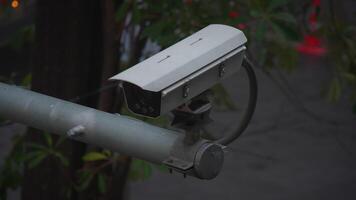 Surveillance camera technology captured alarming activities in a bustling urban environment video