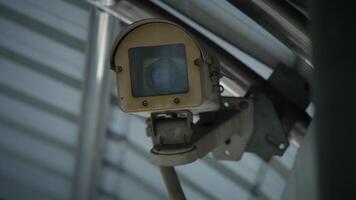 HighDefinition CCTV Camera System Integrates Seamlessly Within a Modern Architectural Environment video