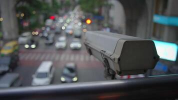The Urban Traffic Surveillance Camera at a busy intersection is crucial for monitoring video