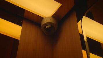 A Modern Surveillance Camera Positioned Elegantly in a Stylish Interior Setting and Decor video
