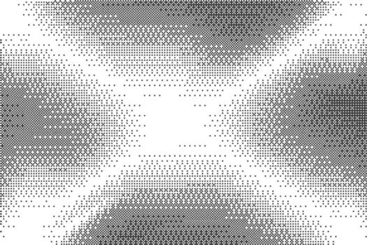 Pixel pattern background with bitmap gaming gradient texture. Abstract retro light effect. Graphic with dither gradation. Black and white halftone glitch noisy backdrop vector