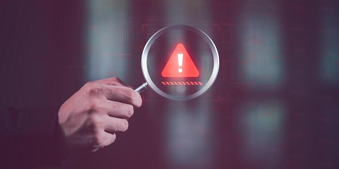 alarm,computer virus detected ,danger warning concept or information error that should be urgently fixed and repaired ,Notification of security issues photo