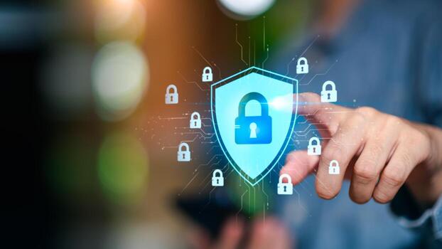 cyber security technology ,Data protection concept and secure internet security access ,Login to online database with your username and password ,cybersecurity ,Protecting data from thef photo