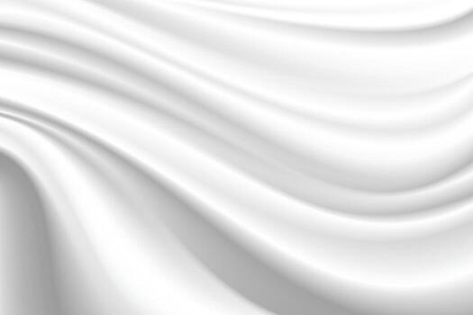 white silk cloth fabric wave overlapping with light and shadow. white - gray abstract texture background and copy space for web design vector