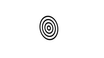 Target icon Animation with white Background video