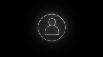 people icon, Animated icon on transparent background video