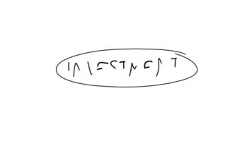 investment word handwritten with circle marking on white background video