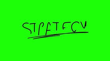 strategy word handwritten video