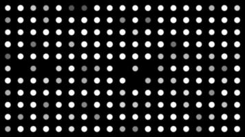white dots blinking on black background animation video