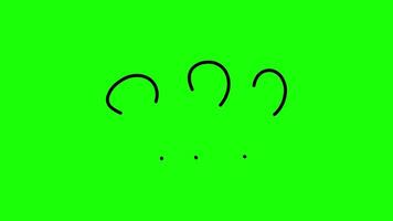 black question signs animation video